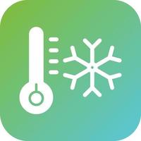 Hypothermia Vector Icon Style