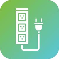 Extension Cord Vector Icon Style