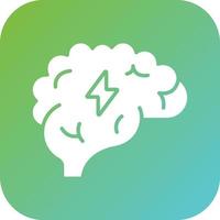 Brain Power Vector Icon Style