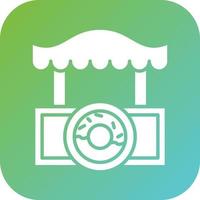 Donut Shop Vector Icon Style