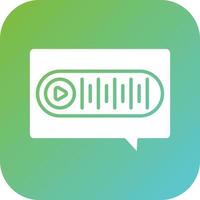 Voice Message Vector Icon Style