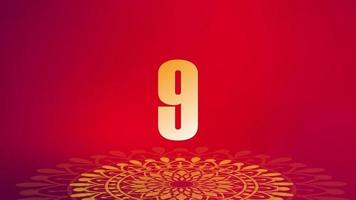 Mandala Countdown Celebration, 10 sec countdown video