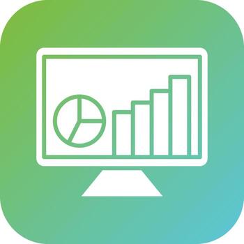 web analítica vector icono estilo