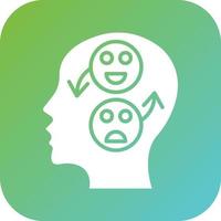 Bipolar Emotion Vector Icon Style