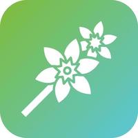 Delphinium Vector Icon Style