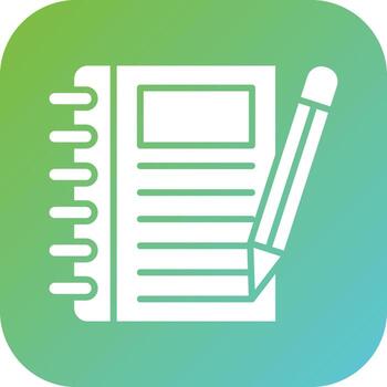 cuaderno vector icono estilo