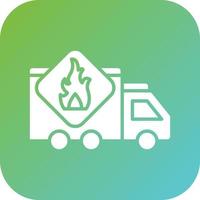 Flammable Vector Icon Style