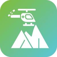 Mountain Rescue Vector Icon Style