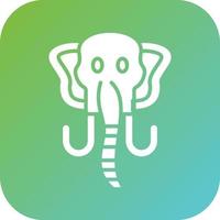 Mammoth Vector Icon Style