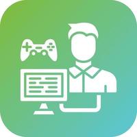 Game Modder Male Vector Icon Style