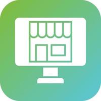 Online Store Vector Icon Style