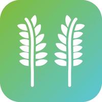 Sheaf of Rice Vector Icon Style