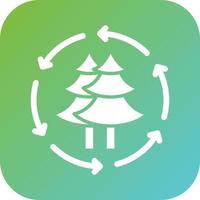 Reforestation Vector Icon Style