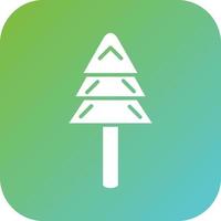 Evergreen Tree Vector Icon Style