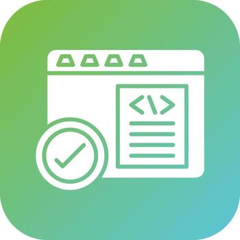 Code Correction Vector Icon Style