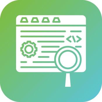 código pruebas vector icono estilo