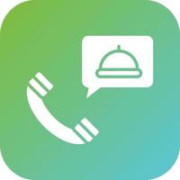 Order Food on Call Vector Icon Style