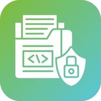 Data Security Vector Icon Style
