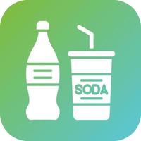 soda vector icono estilo