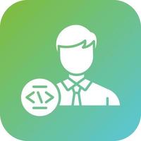 Programmer Vector Icon Style