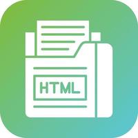 Html File Vector Icon Style