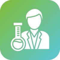 Chemist Vector Icon Style