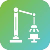 Robotic Arm Vector Icon Style