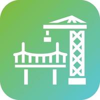 Bridge Construction Vector Icon Style