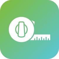 Tape Measure Vector Icon Style