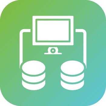 base de datos vector icono estilo