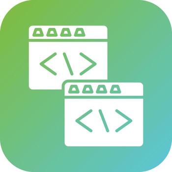 Code Refactoring Vector Icon Style