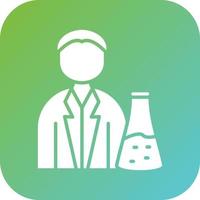 Chemist Vector Icon Style