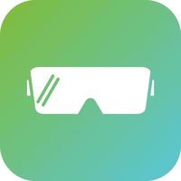 Scientist Glasses Vector Icon Style