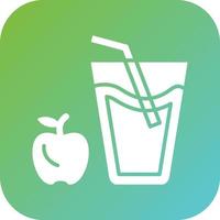 Apple Juice Vector Icon Style