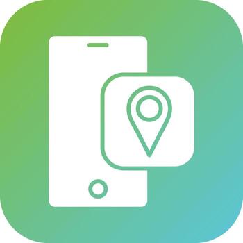 Navigation App Vector Icon Style