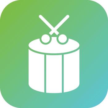 Drum Vector Icon Style