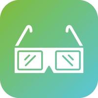 3d Glasses Vector Icon Style