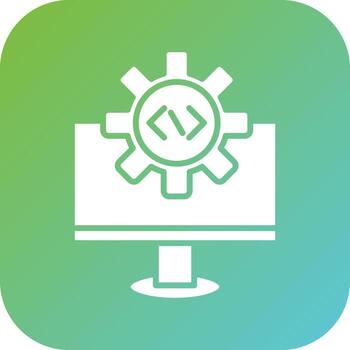 código ajustes vector icono estilo