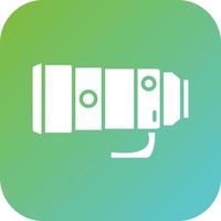 Camera Lens Vector Icon Style