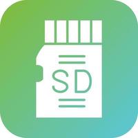 SD Card Vector Icon Style