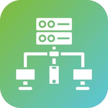 base de datos red vector icono estilo