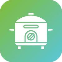 Rice Cooker Vector Icon Style