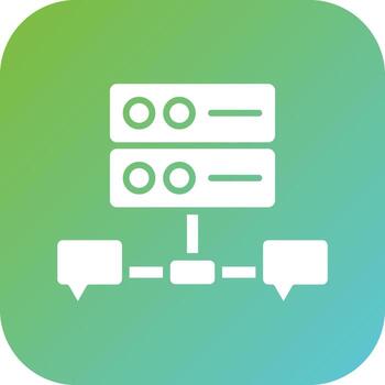 base de datos charla vector icono estilo