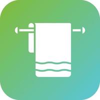 Towel Rack Vector Icon Style
