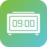 Digital Clock Vector Icon Style