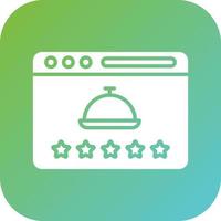 Food Review Vector Icon Style