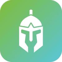 Roman Helmet Vector Icon Style