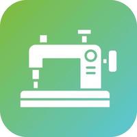 Sewing Machine Vector Icon Style