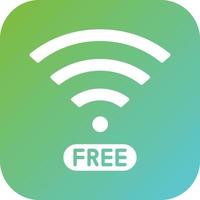 gratis Wifi vector icono estilo