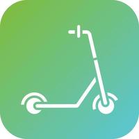 Kick Scooter Vector Icon Style